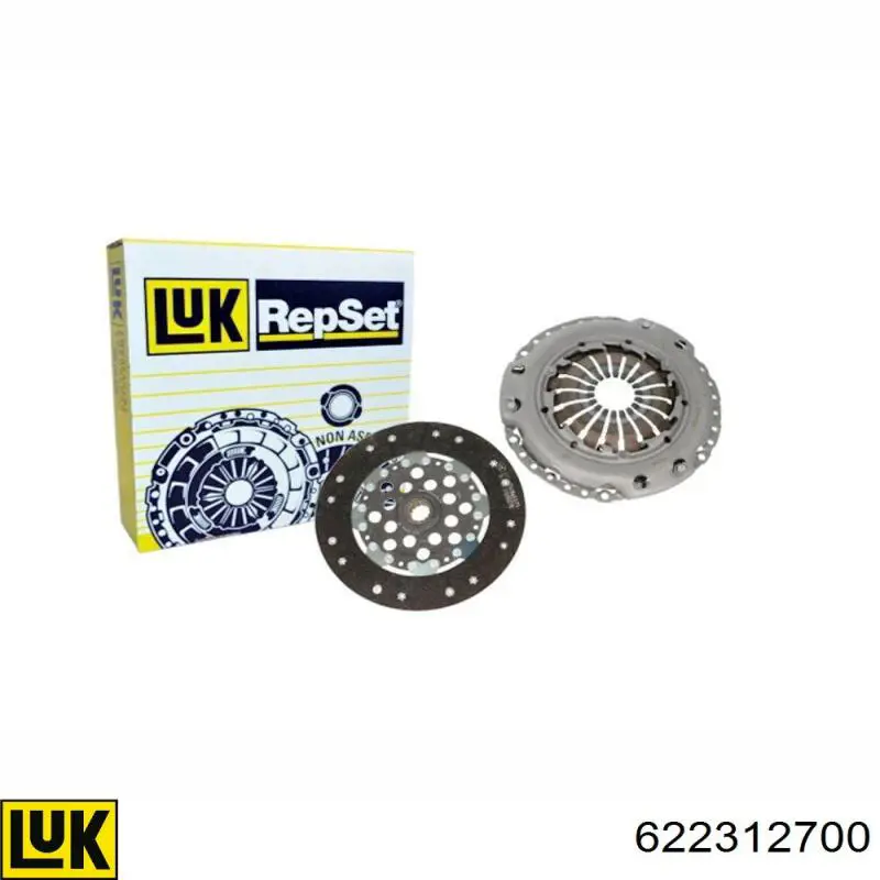 Kit de embraiagem (3 peças) 622312700 LUK