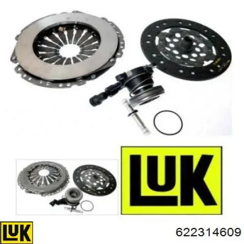 622314609 LUK Kit de embraiagem (3 peças)
