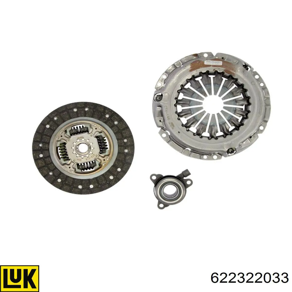 622322033 LUK Kit de embraiagem (3 peças)