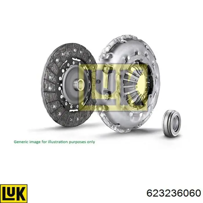 Compre 623236060 LUK Kit de embraiagem (3 peças)
