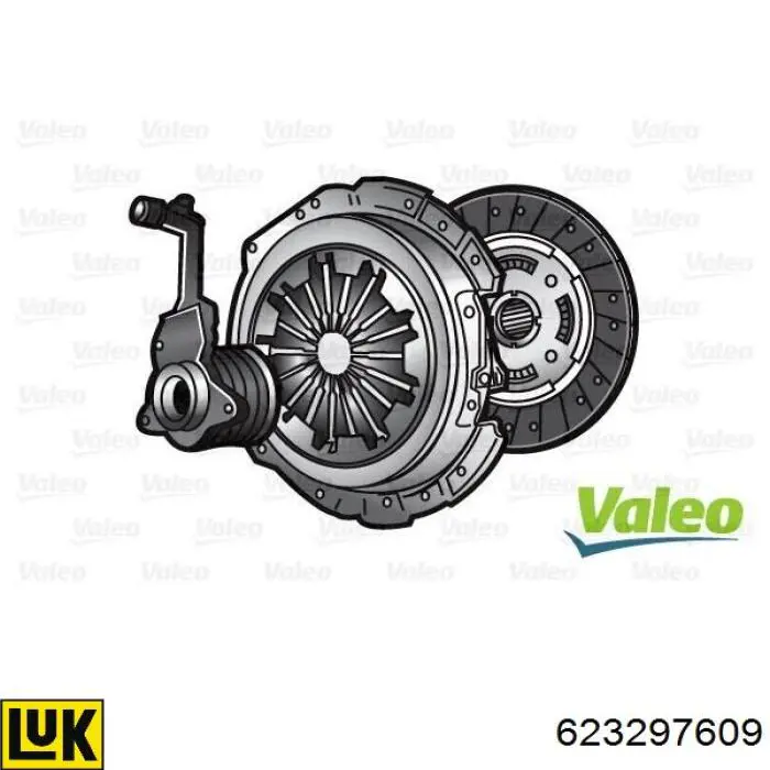 623297609 LUK Kit de embraiagem (3 peças)