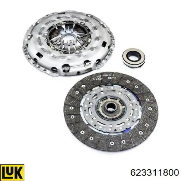 Kit de embraiagem (3 peças) LUK 623311800 preço, a partir de 374,99 USD