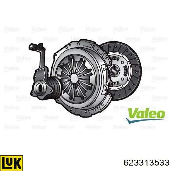 Kit de embraiagem (3 peças) LUK 623313533 preço, a partir de 305,16 USD