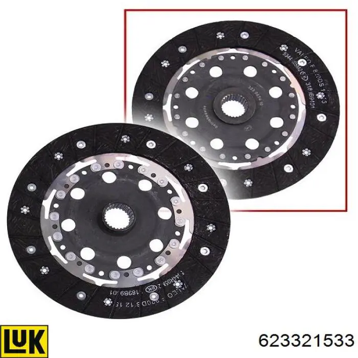 Kit de embraiagem (3 peças) LUK 623321533 preço, a partir de 385,84 USD
