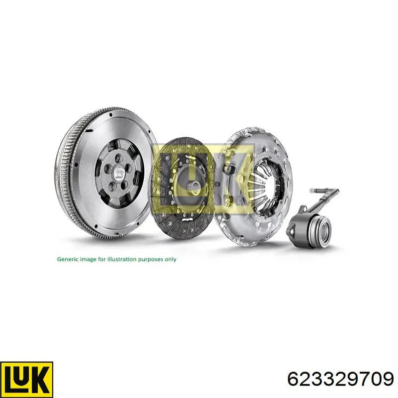 623329709 LUK Kit de embraiagem (3 peças)