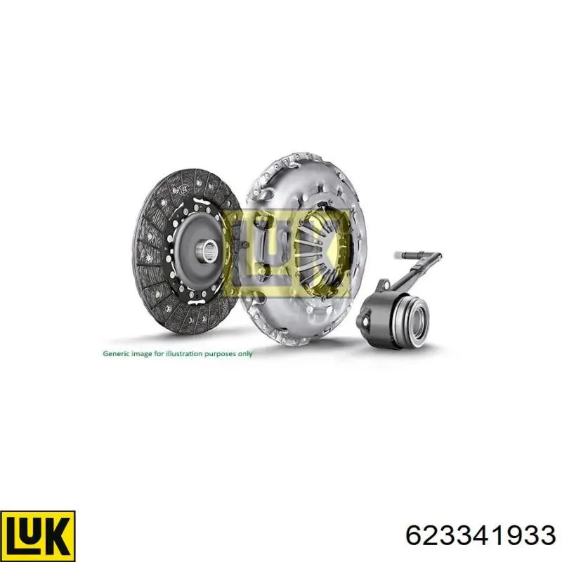 623341933 LUK Kit de embraiagem (3 peças)