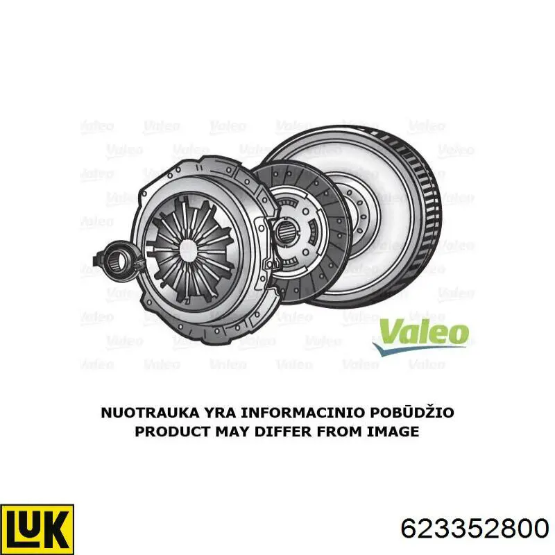 Kit de embraiagem (3 peças) 623352800 LUK