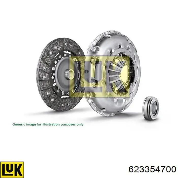 623354700 LUK Kit de embraiagem (3 peças)