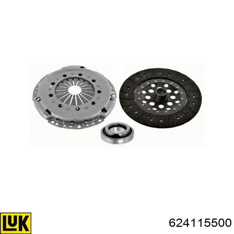 Compre 624115500 LUK Kit de embraiagem (3 peças)