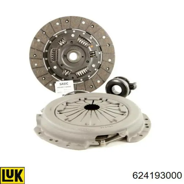 624193000 LUK Kit de embraiagem (3 peças)