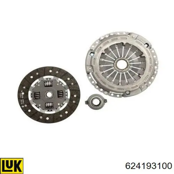 Kit de embraiagem (3 peças) LUK 624193100
