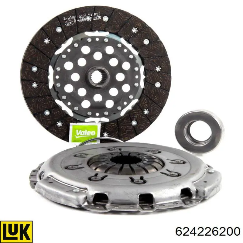 Compre 624226200 LUK Kit de embraiagem (3 peças)