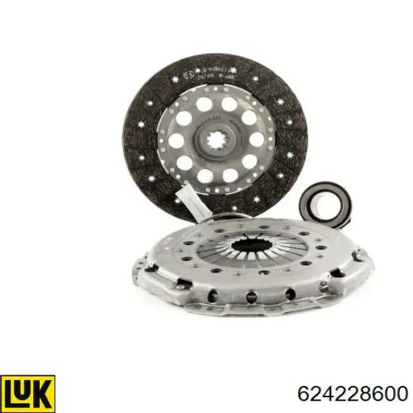 Kit de embraiagem (3 peças) 624228600 LUK