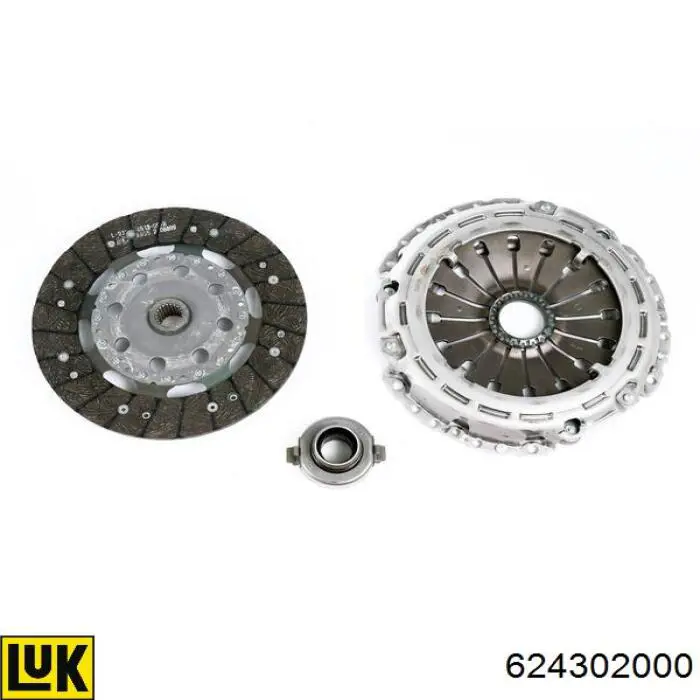 Kit de embraiagem (3 peças) LUK 624302000