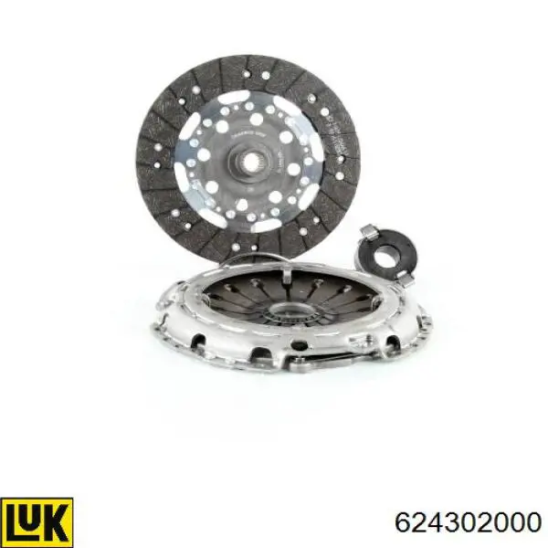 Kit de embraiagem (3 peças) 624302000 LUK