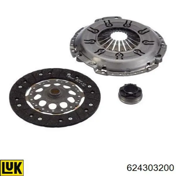 624303200 LUK Kit de embraiagem (3 peças)