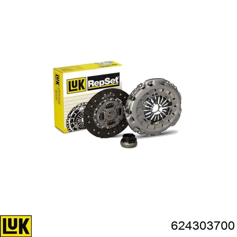 Kit de embraiagem (3 peças) 624303700 LUK