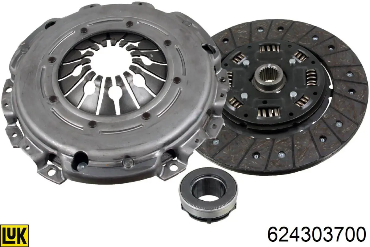 624303700 LUK Kit de embraiagem (3 peças)