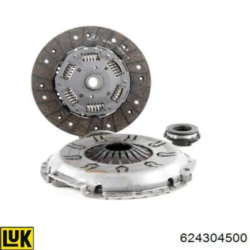 624304500 LUK Kit de embraiagem (3 peças)