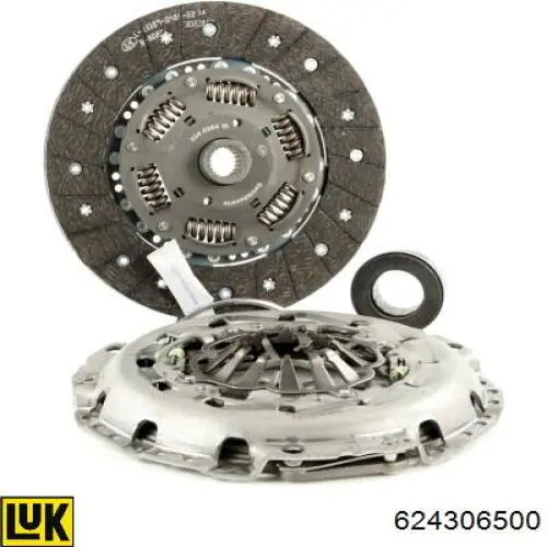 624306500 LUK Kit de embraiagem (3 peças)
