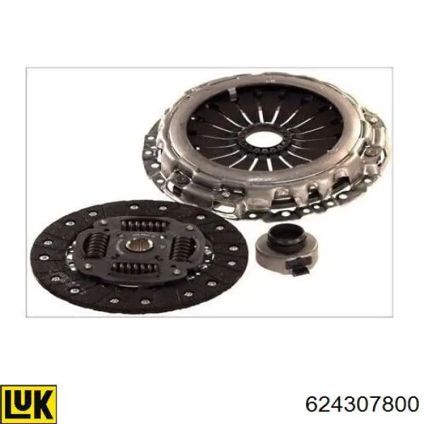 624307800 LUK Kit de embraiagem (3 peças)