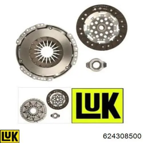 Compre 624308500 LUK Kit de embraiagem (3 peças)