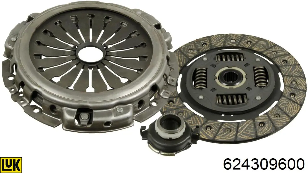 624309600 LUK Kit de embraiagem (3 peças)
