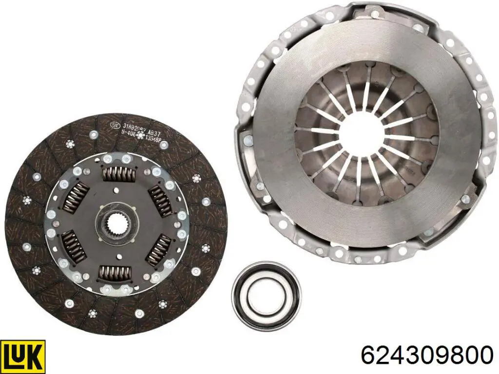 Kit de embraiagem (3 peças) LUK 624309800 preço, a partir de 347,08 USD