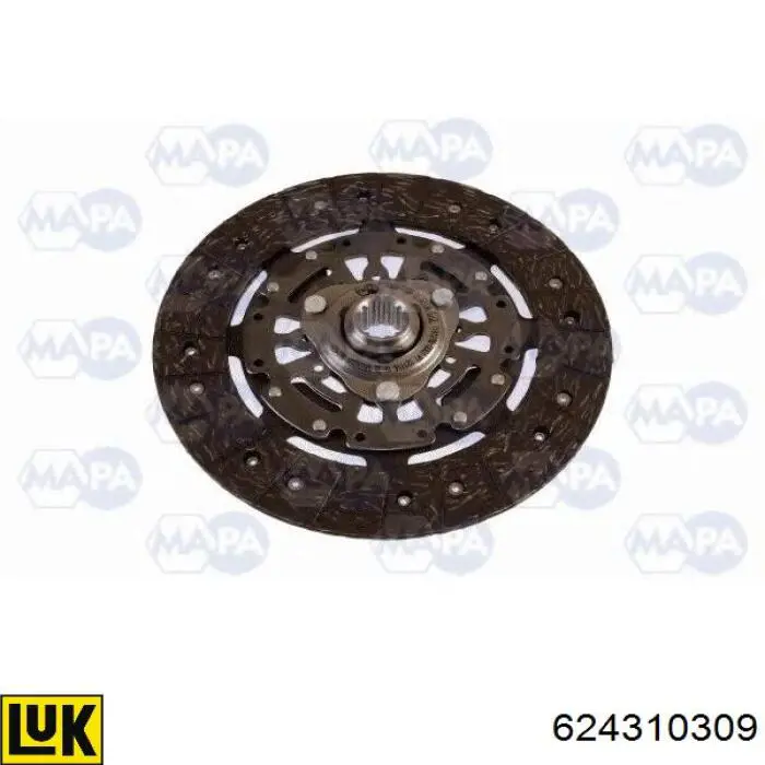 Compre 624310309 LUK Kit de embraiagem (3 peças)