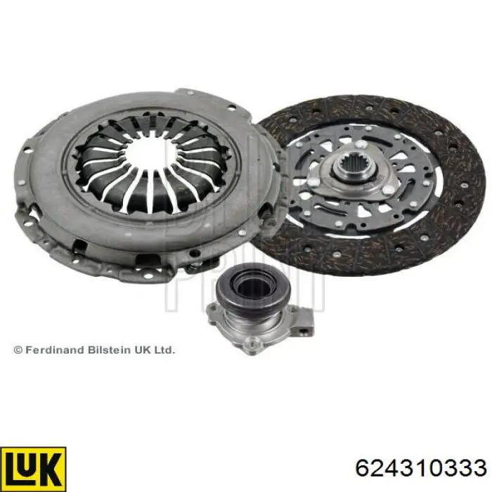 Kit de embraiagem (3 peças) LUK 624310333 preço, a partir de 315,24 USD