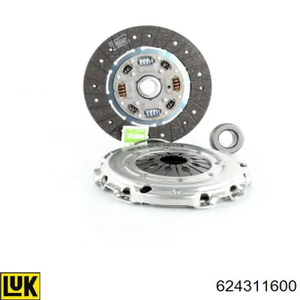Kit de embraiagem (3 peças) LUK 624311600