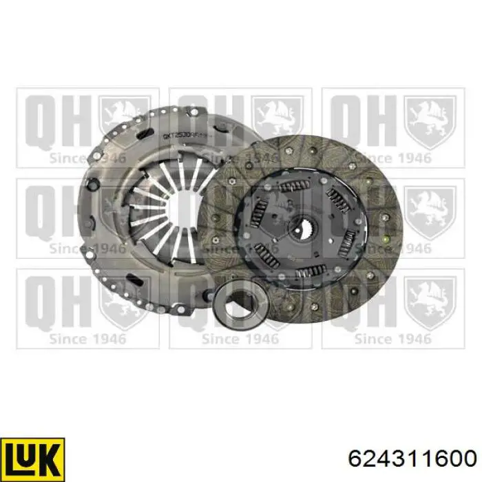 624311600 LUK Kit de embraiagem (3 peças)