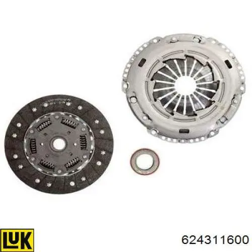 624311600 LUK Kit de embraiagem (3 peças)