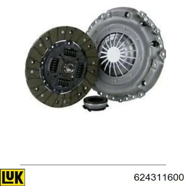 Compre 624311600 LUK Kit de embraiagem (3 peças)