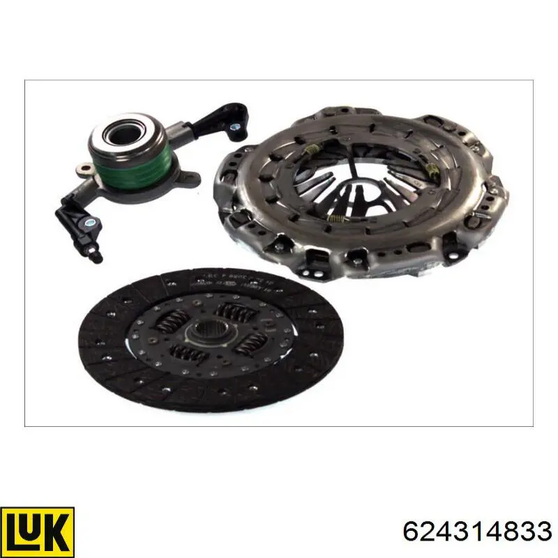 Kit de embraiagem (3 peças) QD41430T32040 Hyundai/Kia