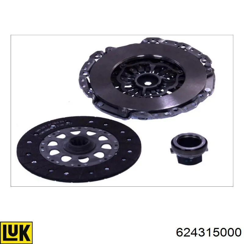 Kit de embraiagem (3 peças) LUK 624315000 preço, a partir de 379,10 USD