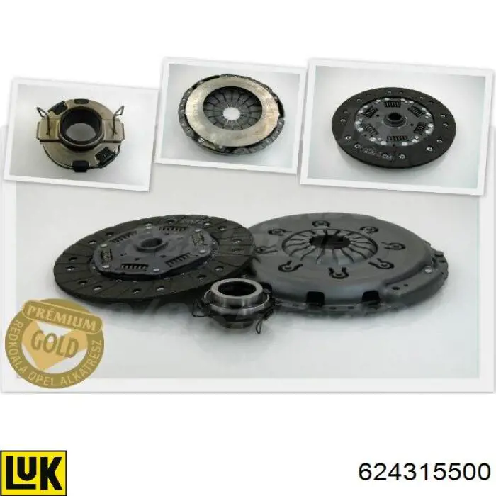 Kit de embraiagem (3 peças) INA 624315500 preço, a partir de 353,81 USD