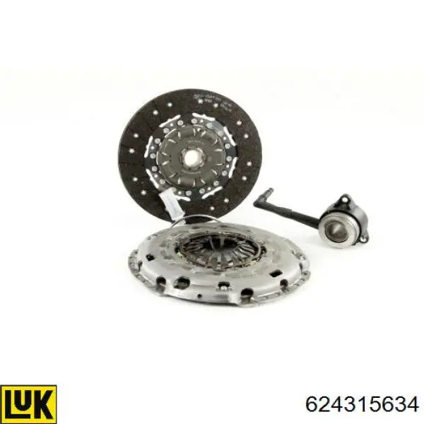 Compre 624315634 LUK Kit de embraiagem (3 peças)