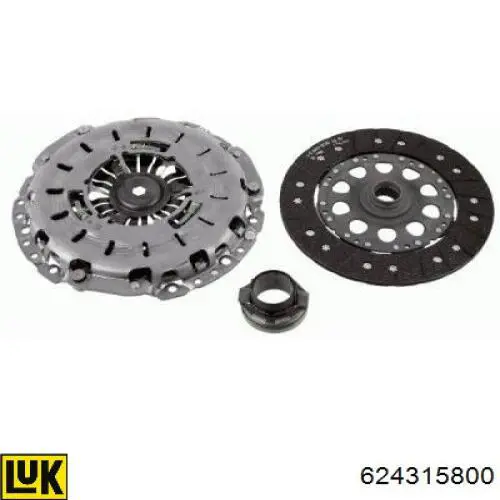 Kit de embraiagem (3 peças) LUK 624315800 preço, a partir de 300,80 USD