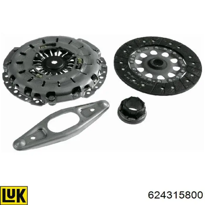 624315800 LUK Kit de embraiagem (3 peças)