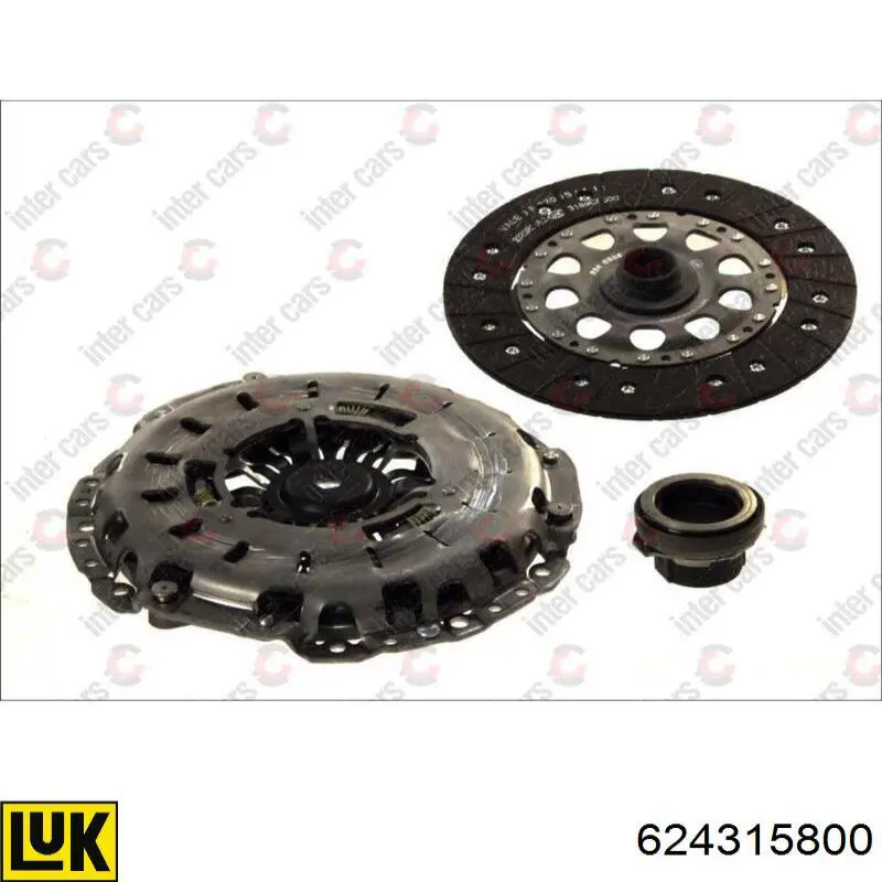 624315800 LUK Kit de embraiagem (3 peças)