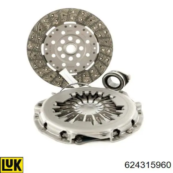 Kit de embraiagem (3 peças) LUK 624315960 preço, a partir de 280,29 USD