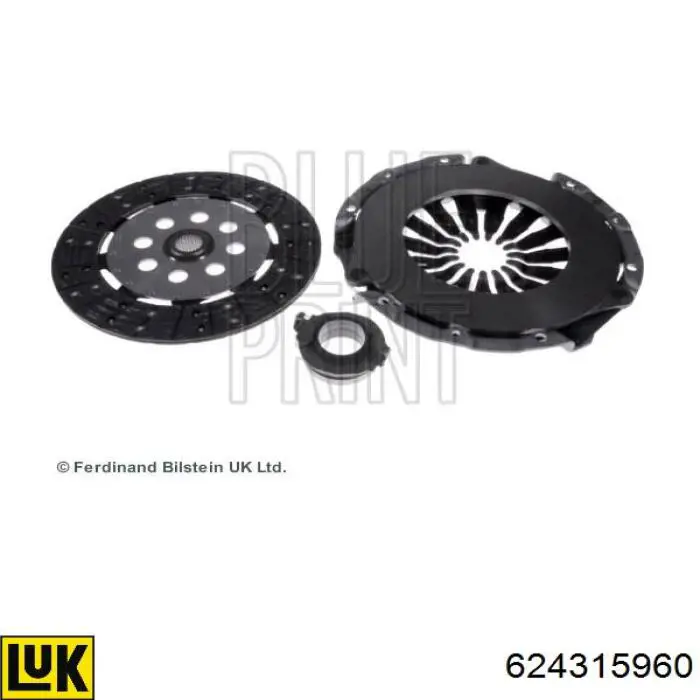 Compre 624315960 LUK Kit de embraiagem (3 peças)