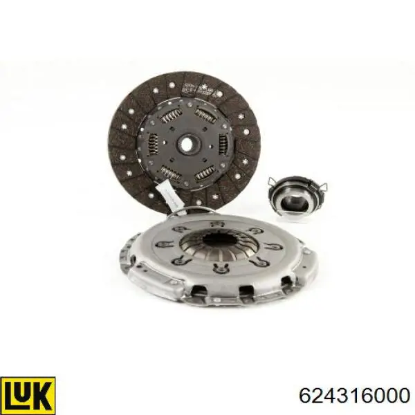 624316000 LUK Kit de embraiagem (3 peças)