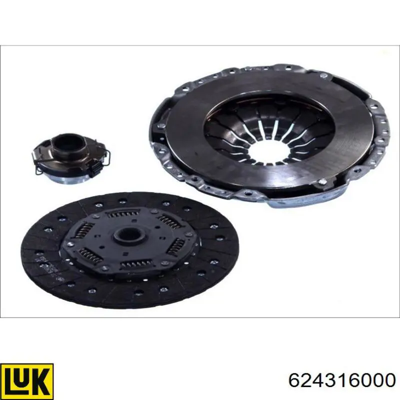 Kit de embraiagem (3 peças) LUK 624316000 preço, a partir de 556,62 USD