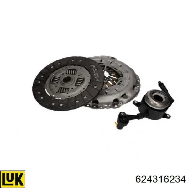 624316234 LUK Kit de embraiagem (3 peças)