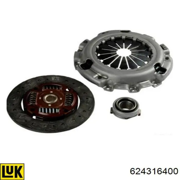 624316400 LUK Kit de embraiagem (3 peças)