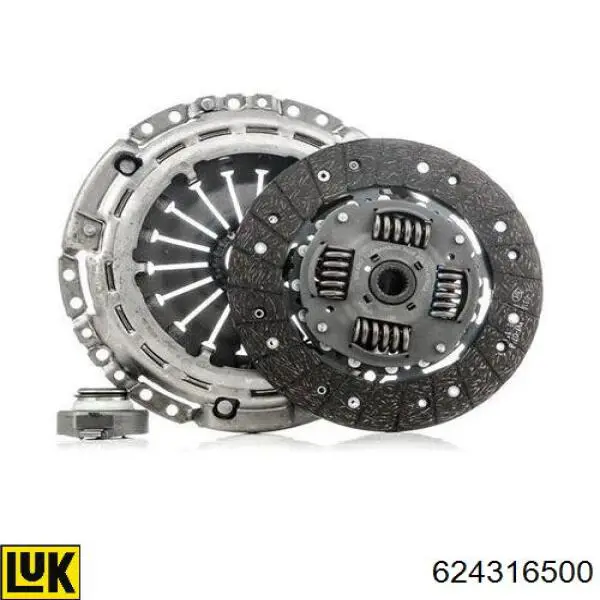 Compre 624316500 LUK Kit de embraiagem (3 peças)