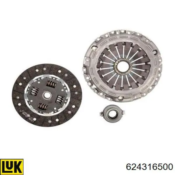 624316500 LUK Kit de embraiagem (3 peças)
