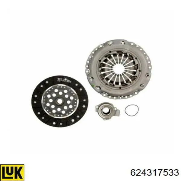 Kit de embraiagem (3 peças) LUK 624317533 preço, a partir de 505,21 USD